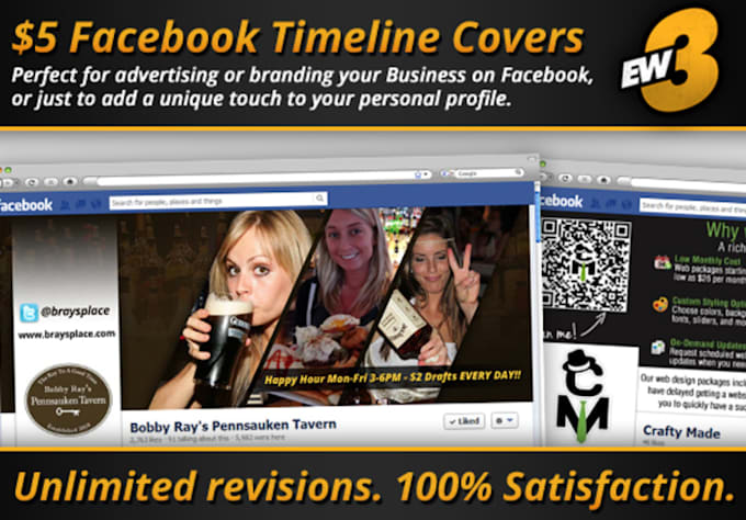 design a professional quality FACEBOOK timeline cover in 48 hours
