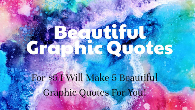 Do an awesome graphic quotes by Czyraperida67 | Fiverr