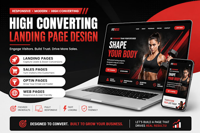 design landing page or web page