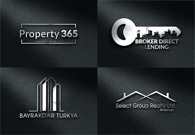 design an elegant and professional real estate logo