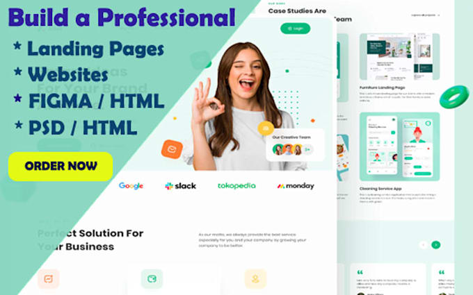 Build pixel perfect landing page and website by Shamsnahar | Fiverr