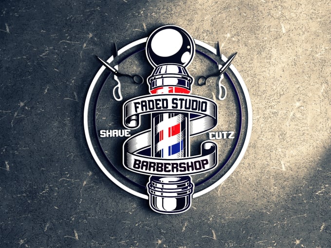 Design professional barber shop logo in few hours by Xainsnow