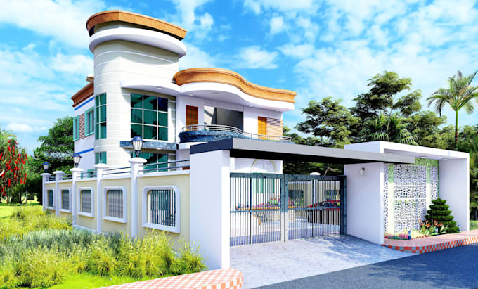 do 3d modeling, realistic interior and exterior rendering