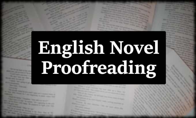 proofread english fiction books