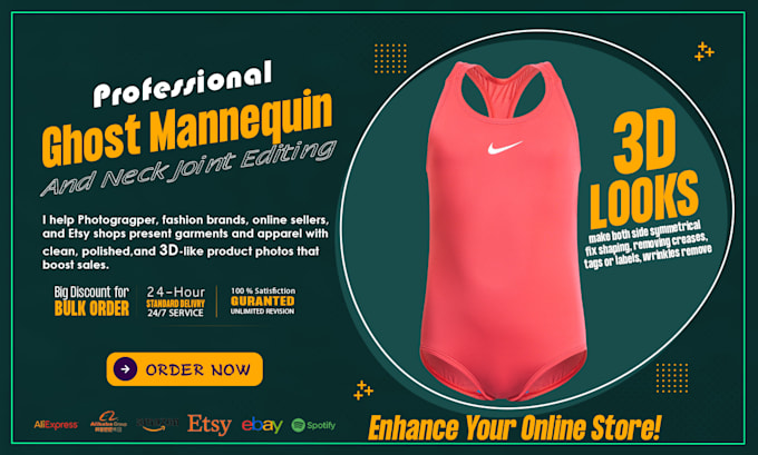 do ghost mannequin and neck joint editing for apparel photos