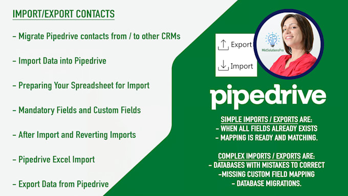 import and format your contacts into pipedrive