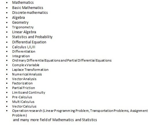 help you in mathematics and statistics