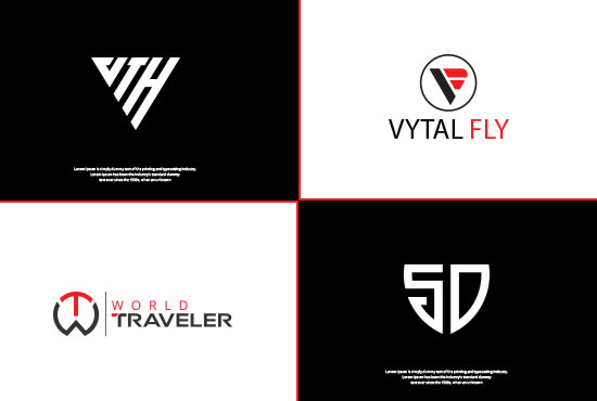 design a luxury monogram logo with your initial letters