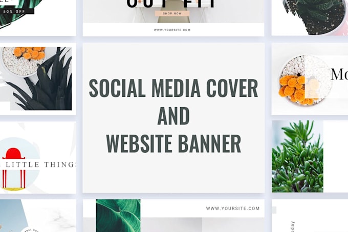 do social media cover or website banner