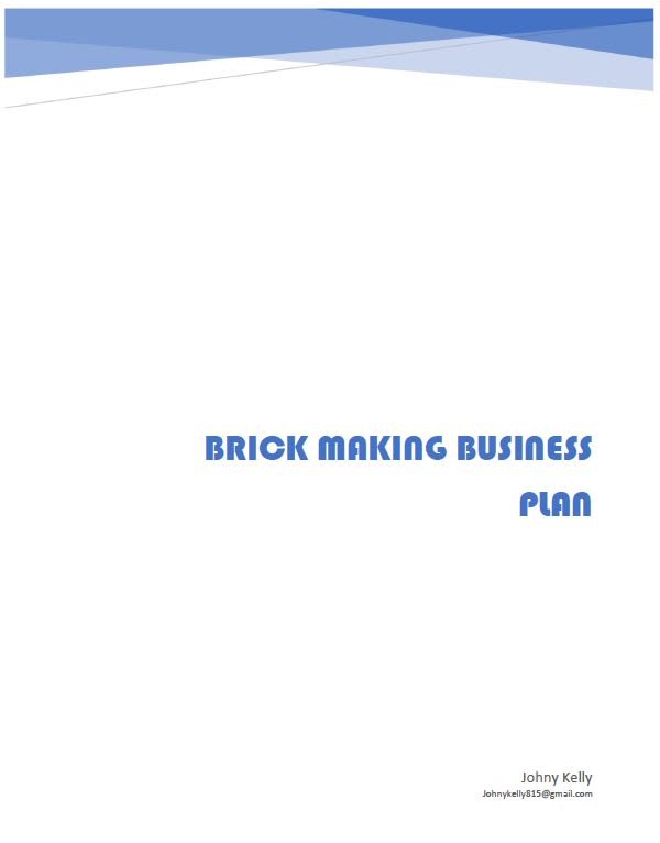 brick making business plan sample pdf