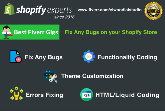 Do Custom Shopify Coding And Fix Shopify Bugs Or Errors By Do Custom Shopify Coding And Fix Shopify Bugs Or Errors By