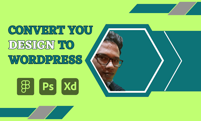 convert figma, xd, and PSD design to wordpress