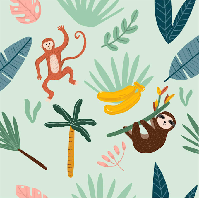 illustrating your favorite things into an exciting pattern