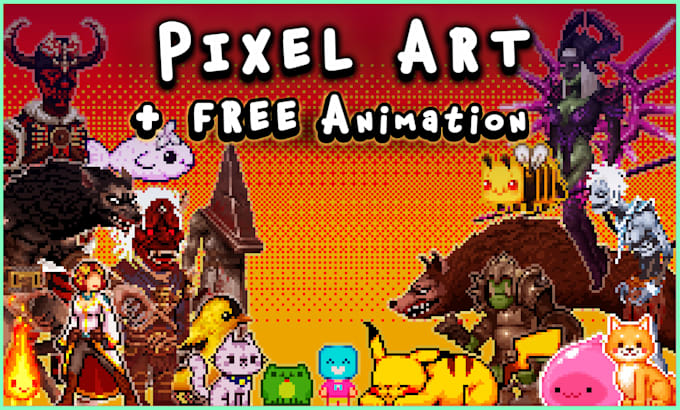 create pixel art for you with animations and sprite sheets