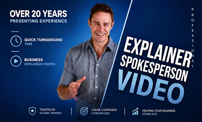 be your english male actor for your spokesperson video