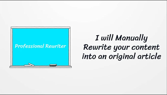 manually rewrite content, article and blogs