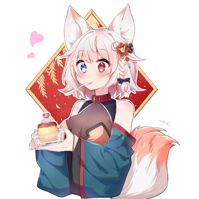 draw fanart or oc with anime style illustration