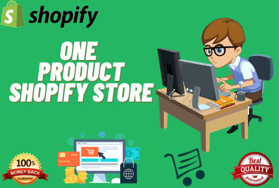Hot Deals! I will create one product shopify store, shopify dropshipping store  for $85