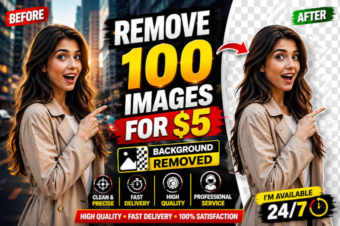 remove 100 images background