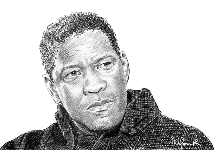 Draw Portrait In Dot Painting Or Line Painting Styles By