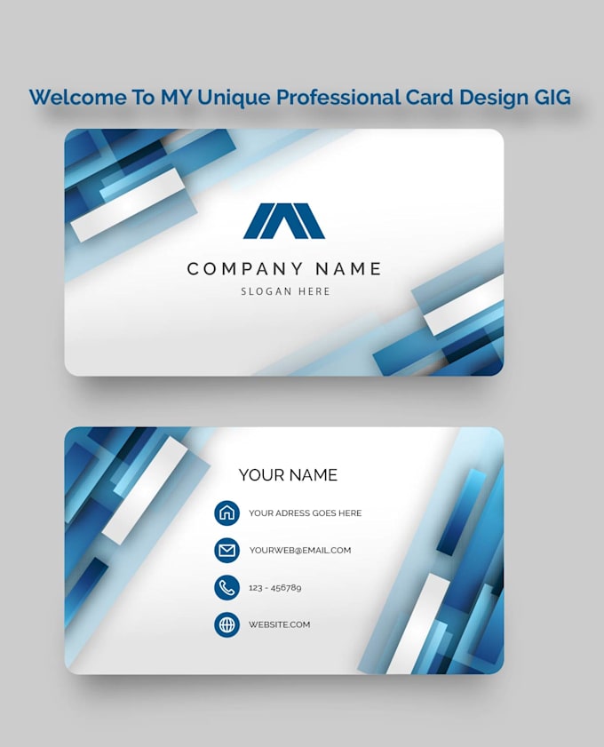 design unique professional business card