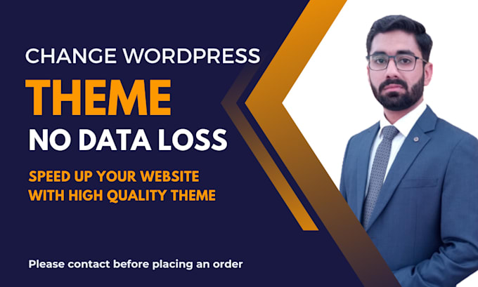 install migrate and change theme of your wordpress website