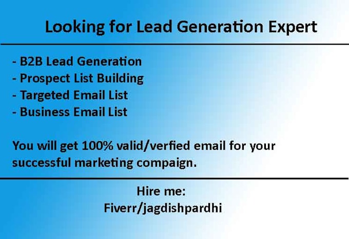 build top level executive email list for you
