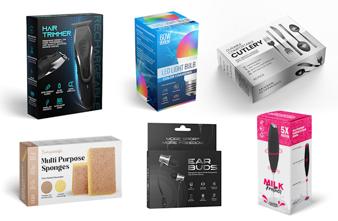 do product packaging box design box label design with mockup