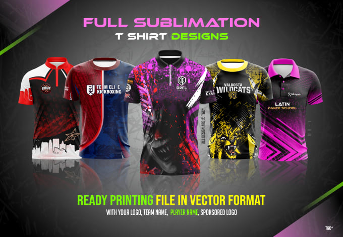 Sublimation sports jersey and t shirt designs by Saifi_y | Fiverr