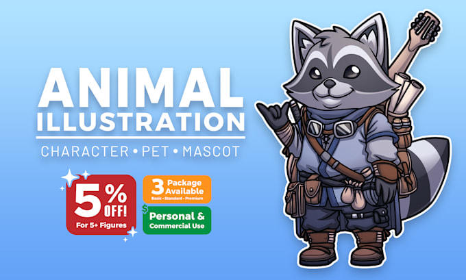 draw cute animal illustration