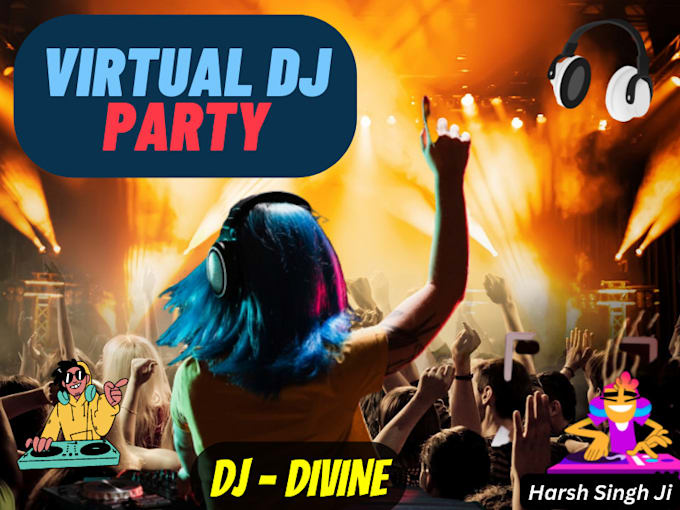 be your virtual dj or party host organiser