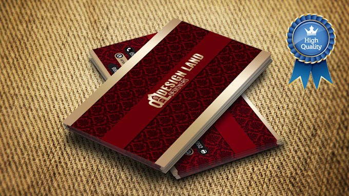 design professional business card with 2 concepts