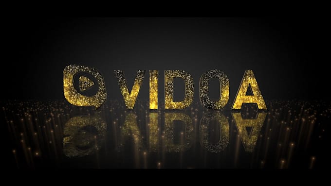 make golden elegance light intro for your logo or text