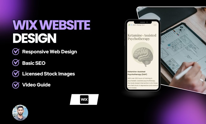 design or redesign a professional wix website