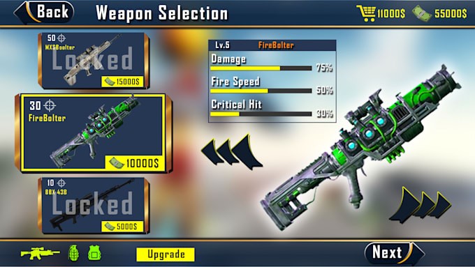 design modern 2d 3d game ui ux