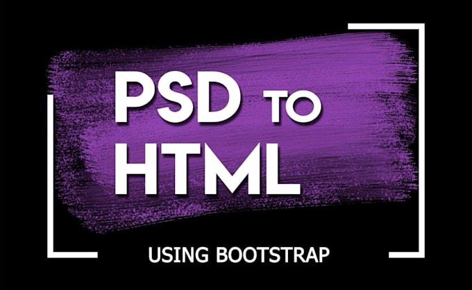 convert psd to html website design using bootstrap