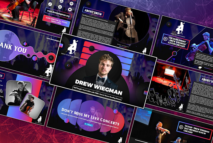 design music press kit, artist epk, media kit, one sheet