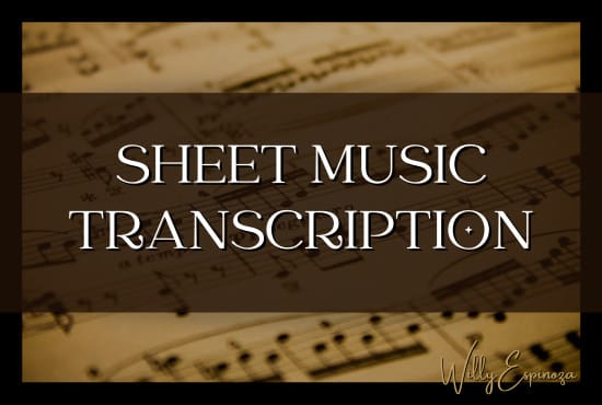 Hire a freelancer to do sheet music transcription for any song