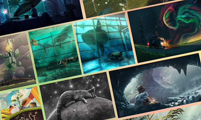 create unique concept art based on your chosen theme