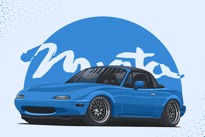 draw cartoon car and automotive illustration art