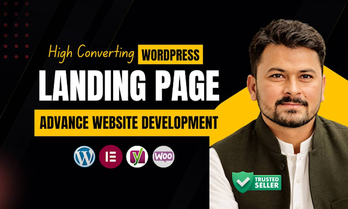 design profitable wordpress landing page or create complete elementor website