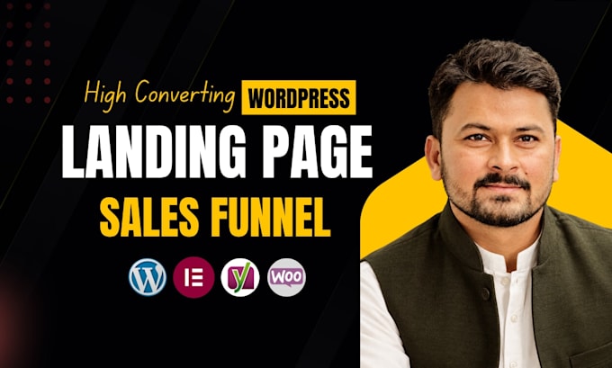design profitable wordpress landing page or create complete elementor website