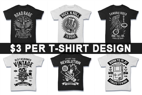 Design bulk t shirt by Hapiza | Fiverr
