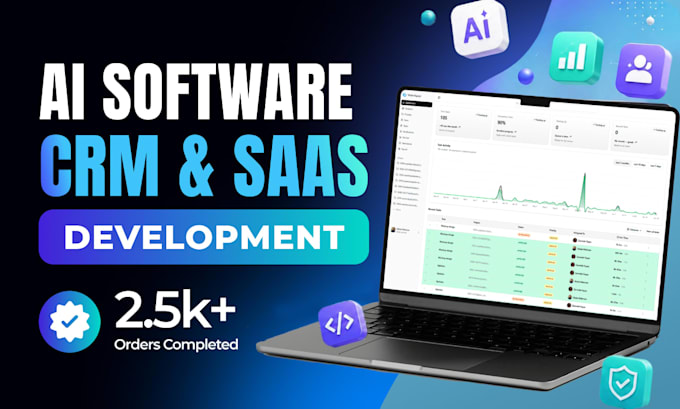 develop your saas website, custom CRM, erp, and web application