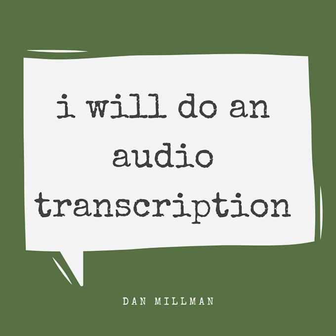 do some audio transcription