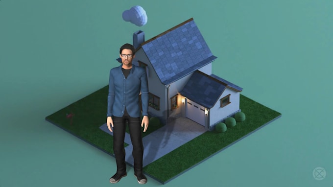 build an unique and custom 3d character animation for you
