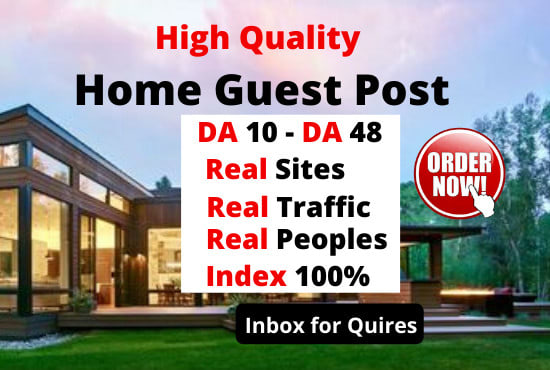 home guest post on high authority home websites