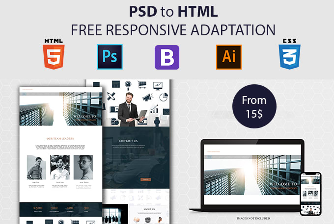 Convert your psd to responsive html by Hichamelalaoui | Fiverr