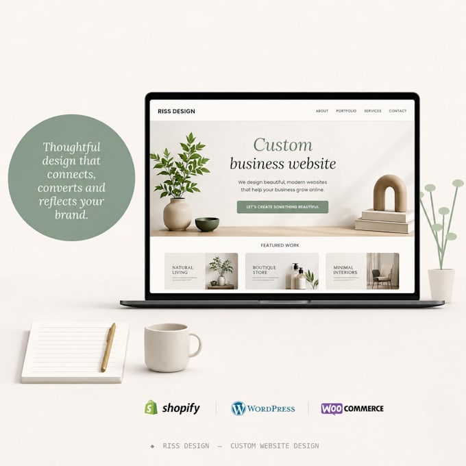 build you a modern wordpress, shopify website