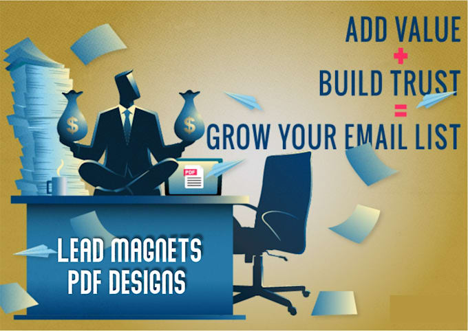 design catchy lead magnet, ebook and pdf